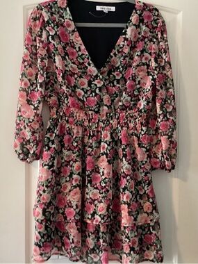 Mimi Chica Floral Ruffled Dress